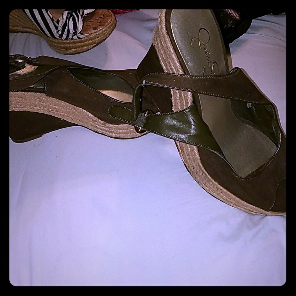 Wedge platform heels